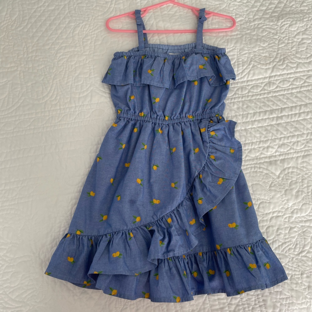 Janie and Jack Lemon Ruffle Dress